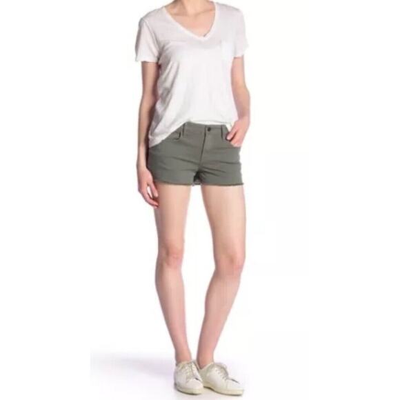 Frame Denim Womens Le Cutoff Raw Hem Shorts in Platoon Size 24 - Picture 1 of 8